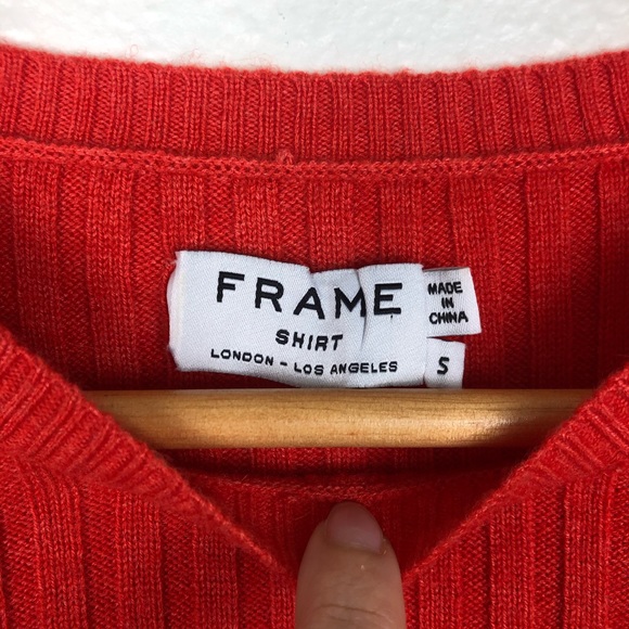 FRAME Cutout Ribbed Sweater - Picture 7 of 8